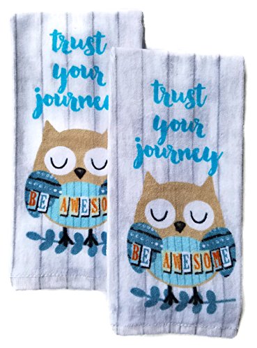 Owl Kitchen Dish Towel Set of 2