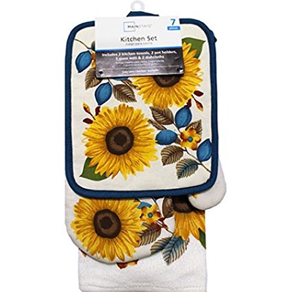 Sunflower 7pc Kitchen Towel Set