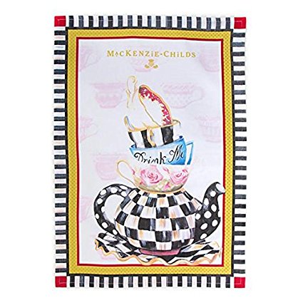 MacKenzie-Childs 100% Cotton Curious Teacup Tea Towel