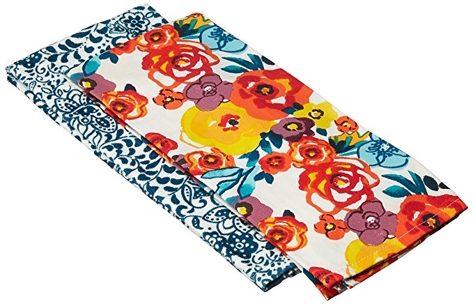 Sweet Floral Flea Market 2-Pack Kitchen Towel