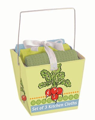 Kay Dee Designs 3pc Waffle Weave Dishcloth Sets (Garden Veggies)