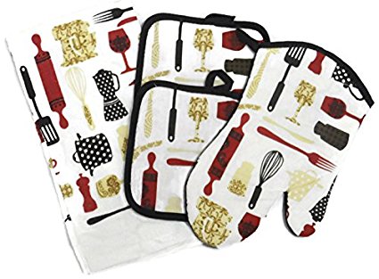 4 Piece Kitchen Towel Set (Kitchen Gadgets)