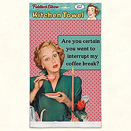 Fiddler's Elbow Coffee Break Kitchen Towel