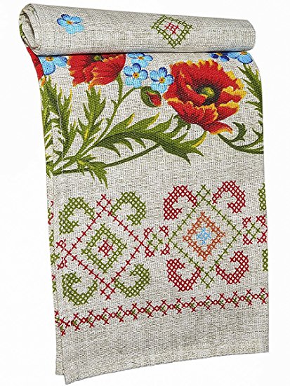 Set of 6 Cotton Kitchen Towel Set Linen style Gifted Embroidery 14''x29'' Machine Washable Heavy Duty Everyday Use Dish cloth For Dinner Parties, Summer & Outdoor Picnics, Decorative Vintage Design