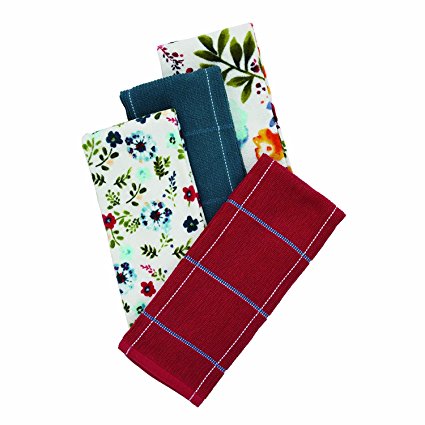 The Pioneer Woman Kitchen Towel Set Willow Collection 4 Pieces Dish Towel