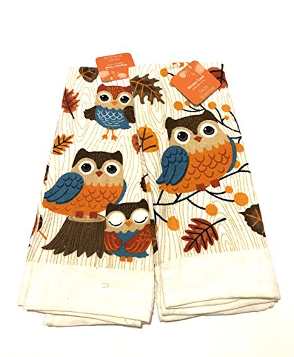 Autumn Owl Kitchen Towel Set