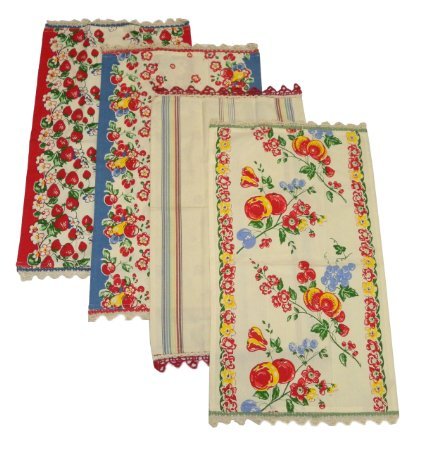 Berries Jubilee Kitchen Dish Towels By Moda, Set of 4