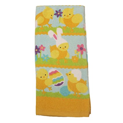 Easter Plush Kitchen Towels Playing Baby Easter Chicks