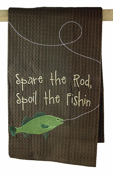 Spoil the Fishin' C&F Enterprises Cotton Kitchen Towel