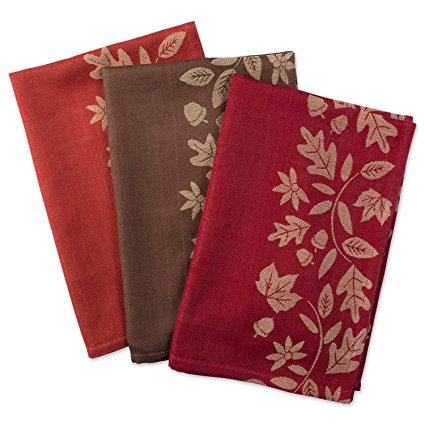 DII Cotton Thanksgiving Holiday Dish Towels, 18x28