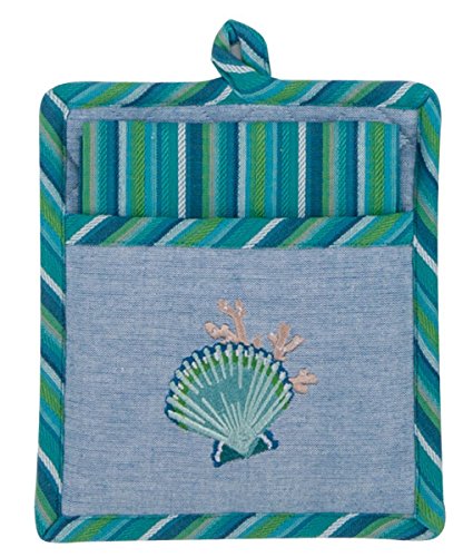 Kay Dee Designs R6407 Scallop Embroidered 2Pc Kitchen Gift Set