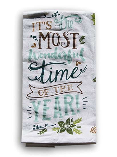 Mainstays Specialty Christmas Holiday Flour Sack Kitchen Towel - 