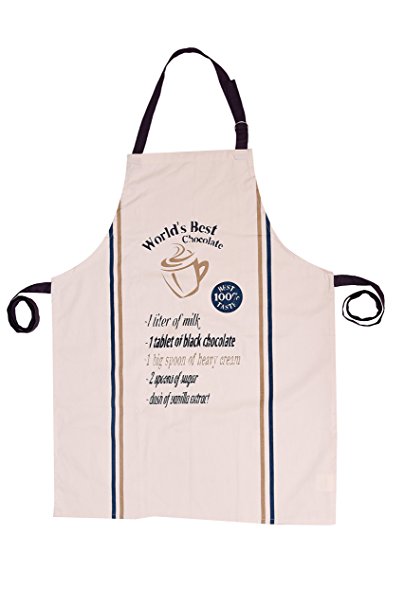 Cotton Candy Chocolate -set of 3 -Set of Apron(with a secret recipe on it), Oven Mitt, Pot Holder, Made of 100% Cotton, Eco-Friendly & Ideal Gift Set.