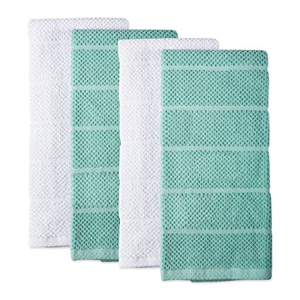 DII 100% Cotton Ultra-Absorbent Cleaning Drying Luxury Chef Terry Dish Towels for Everyday Kitchen Basic 16 x 26