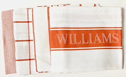 Williams Sonoma Kitchen Towels Set of 4 (Pumpkin)