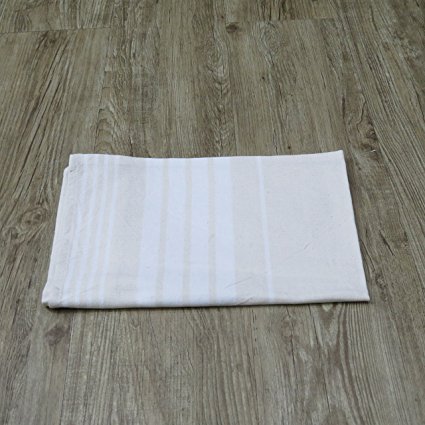 Ultimate All Kitchen Towels and Dishcloths Sets Cotton (4, Stripes - Cream)